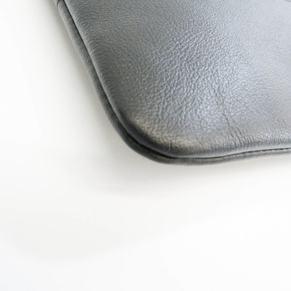 CHRISTIAN DIOR 43 MA 1200 Men's Leather Clutch Bag Black - Picture 7 of 10